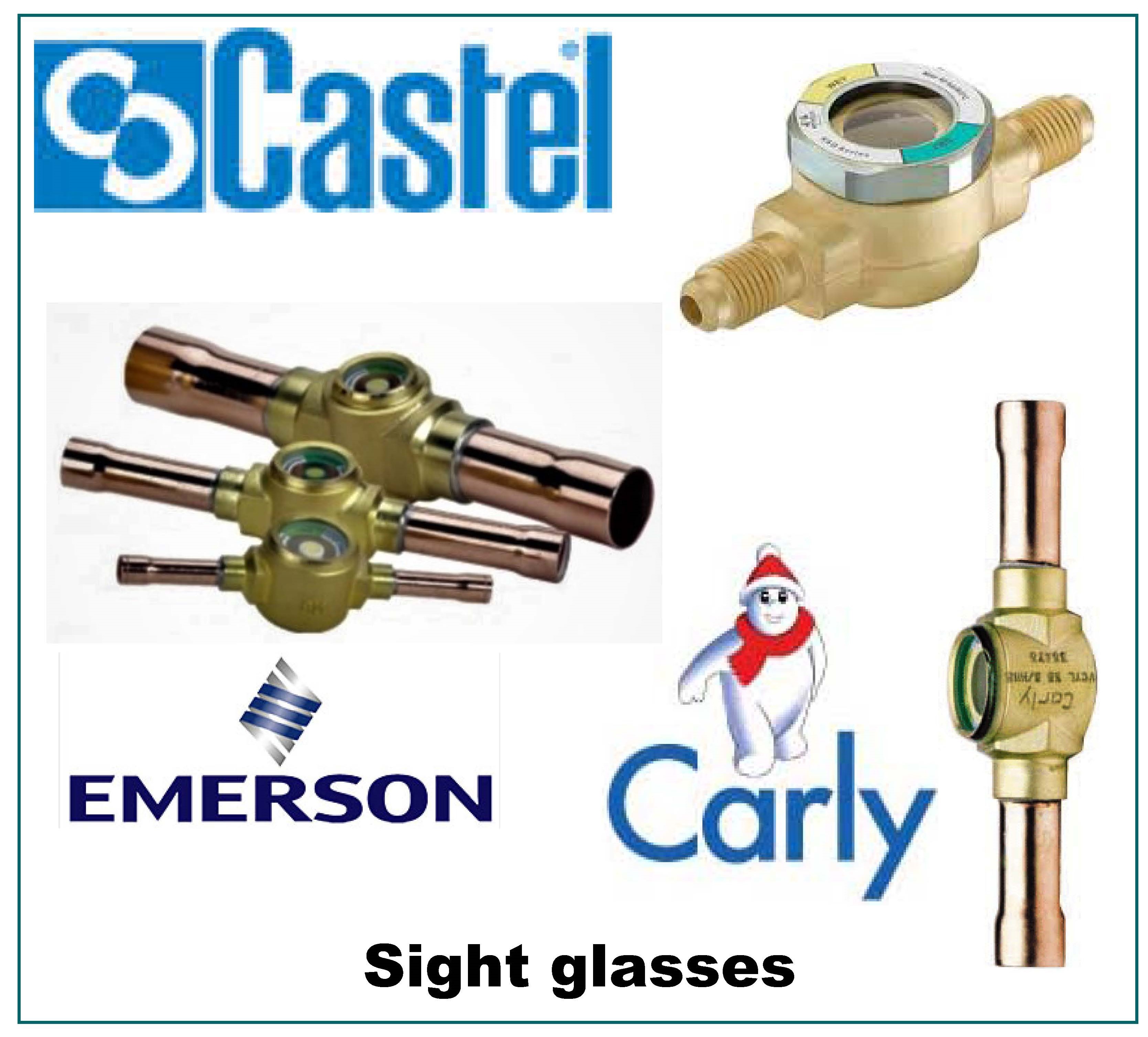 Sight glass/moisture indicators