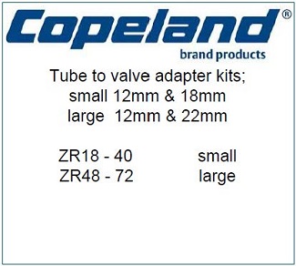 ZR tube to valve adapters