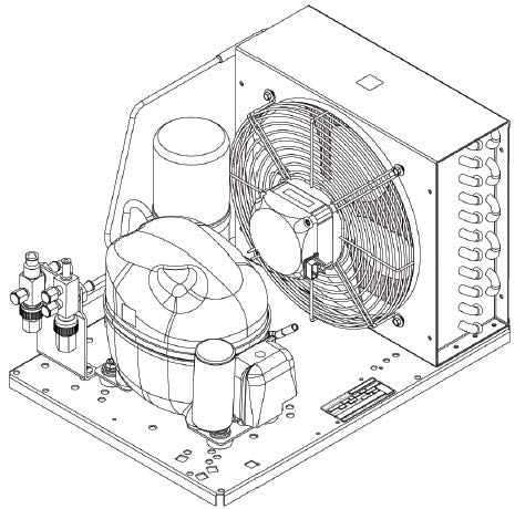 UNEK6213GK - R404a 1/2hp HBP 1ph