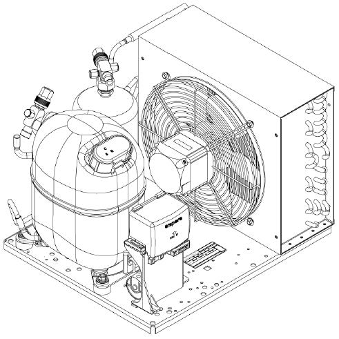 UNJ2212GK - R404a 1.5hp LBP 1ph 