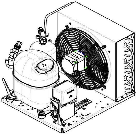 UNJ9226GK - R404a 1hp HBP 1ph