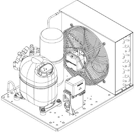 UNJ9232GK - R404a 1 1/4hp HBP 1ph