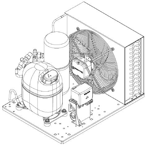 UNJ9238GK - R404a 1 1/2hp HBP 1ph