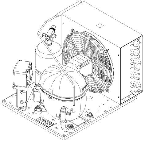 UNT6222GK - R404a 3/4hp HBP 1ph